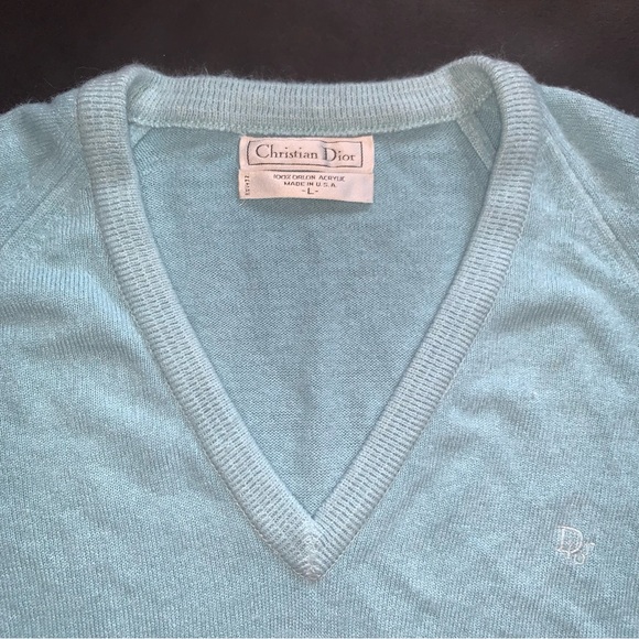 v i n t a g e :: Christian Dior Slouchy Monogram Knit Sweater - Picture 8 of 11